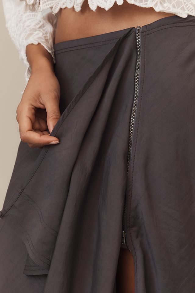 Pilcro Front-Ruffle Maxi Skirt #5