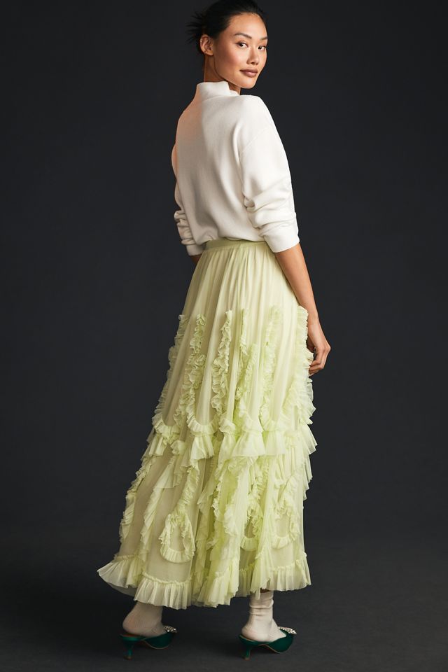 By Anthropologie Ruffled Tulle Skirt #5