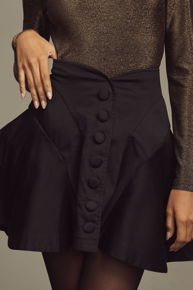 Maeve High-Waisted Structured Full Mini Skirt #2