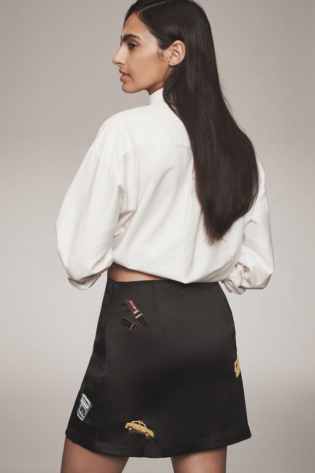 Maeve New York Beaded Mini Skirt #3