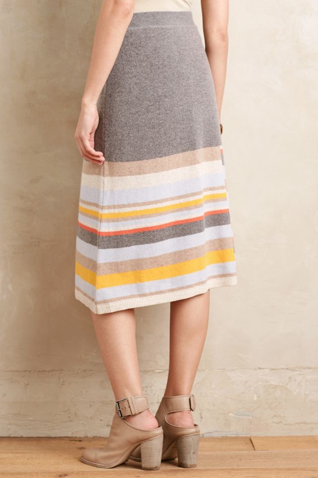 Striped Midi Sweater Skirt #2