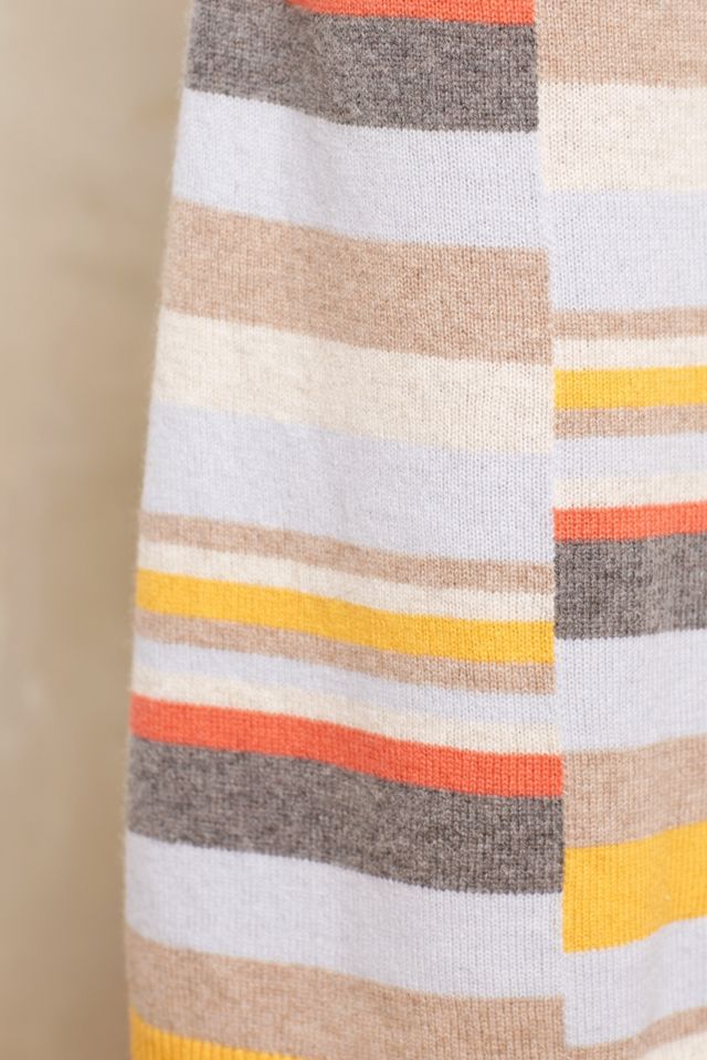 Striped Midi Sweater Skirt #4