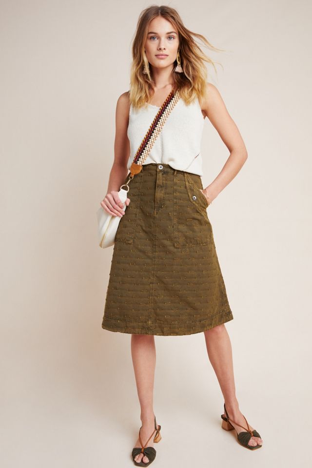 Aubrey Textured Utility Skirt