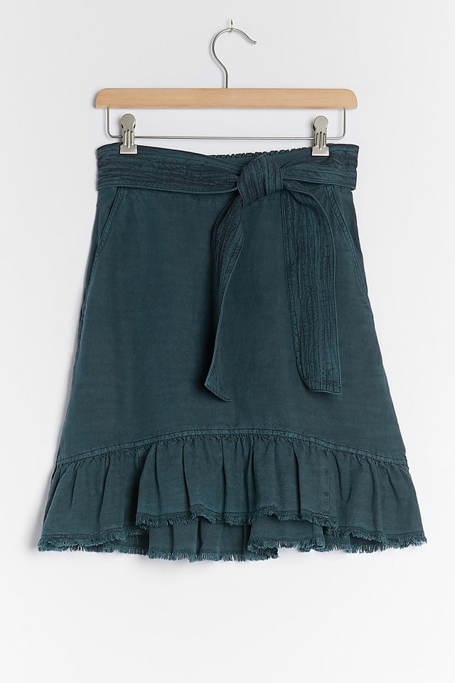 Pilcro Amora Ruffled Mini Skirt Anthropologie