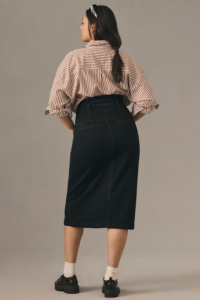 The Arden Double-Waist Midi Skirt by Pilcro #2