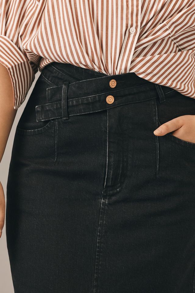 The Arden Double-Waist Midi Skirt by Pilcro #3