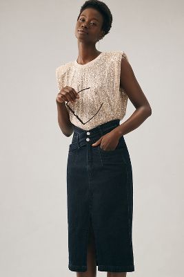 Zara DOUBLE WAISTED SKIRT