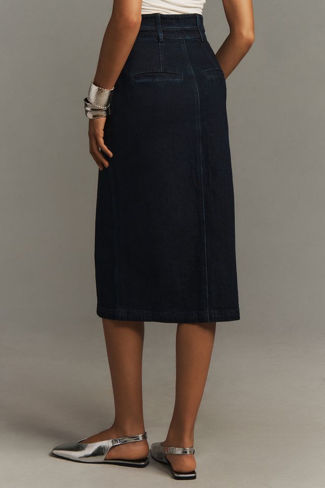 The Arden Double-Waist Midi Skirt by Pilcro #3