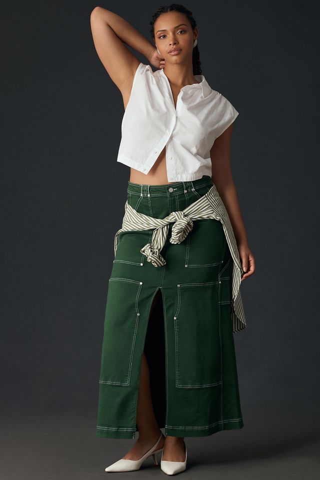 Pilcro Carpenter Maxi Skirt | Anthropologie display picture 1