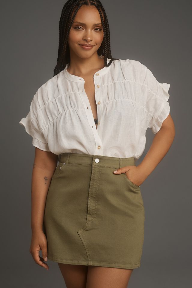 Pilcro Denim Mini Skirt #5