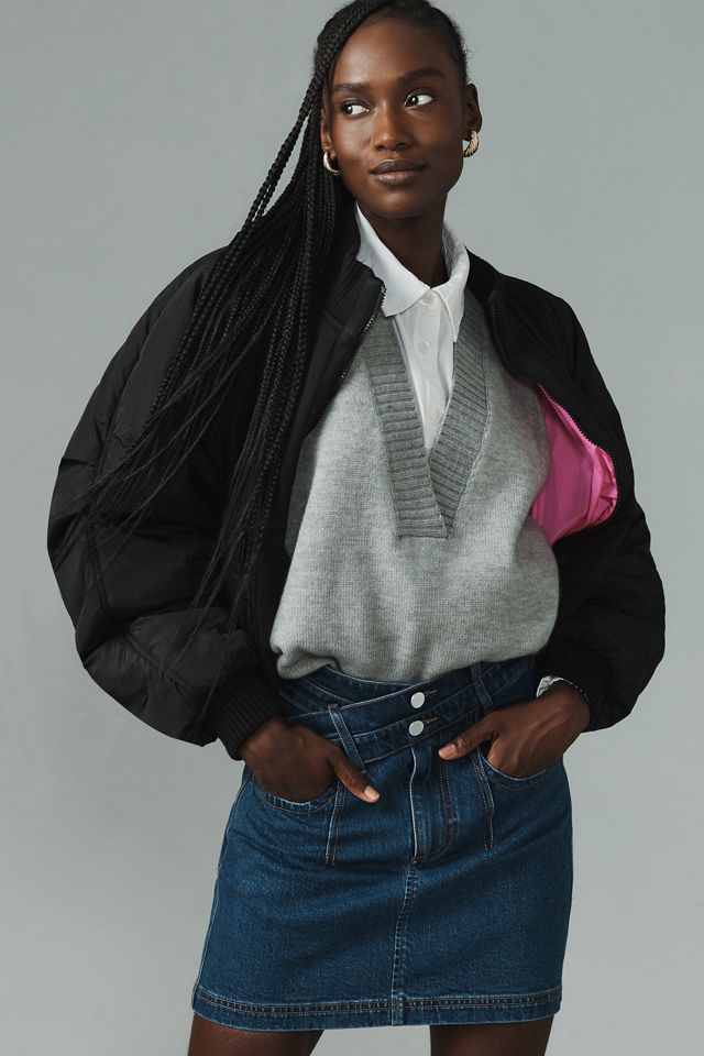 Pilcro Double Waist Denim Mini Skirt #2