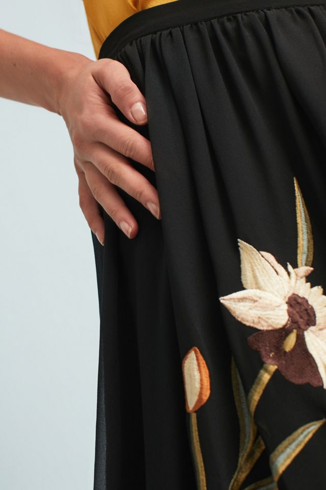 Flounced Floral Maxi Skirt #3