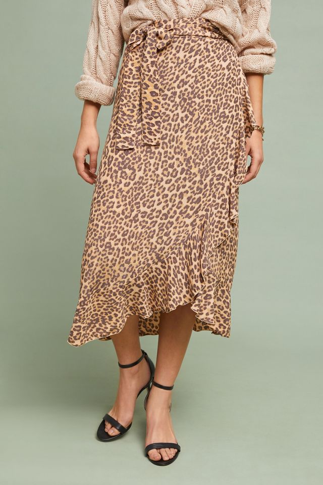 Faithfull Leopard Wrap Skirt