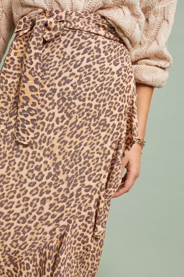 Faithfull Leopard Wrap Skirt