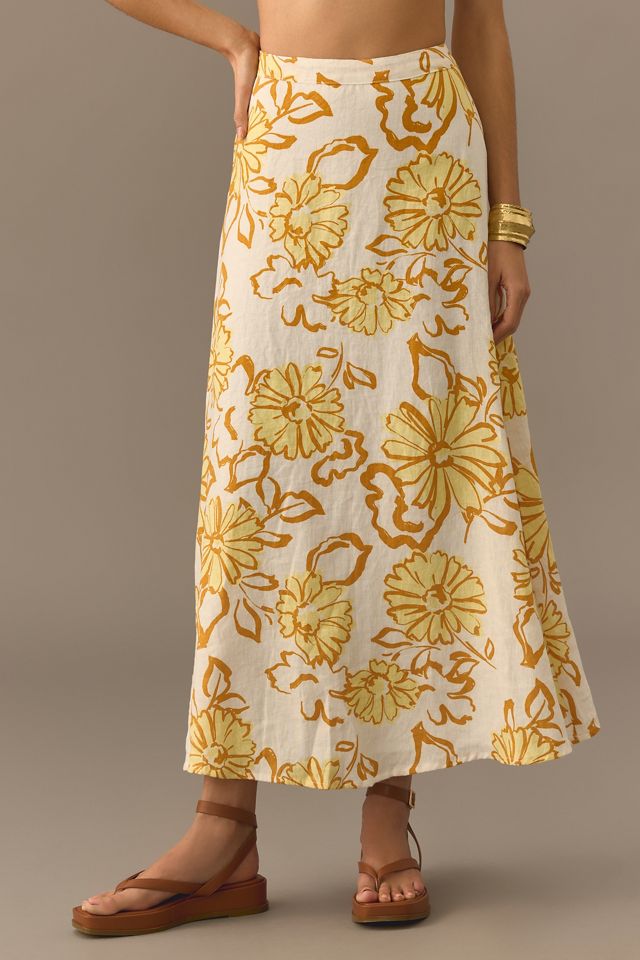 Faithfull Linen Joyas Midi Skirt #2