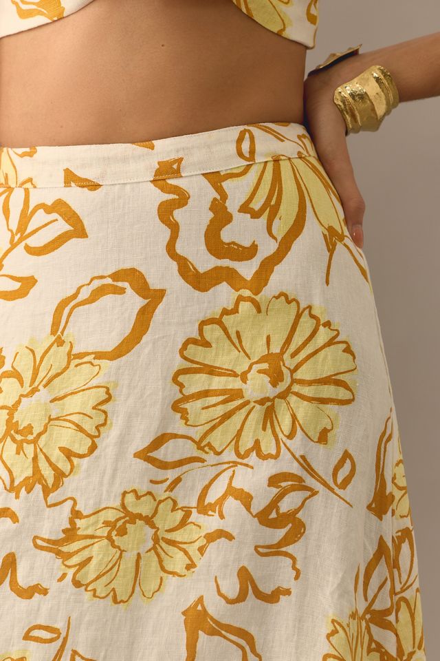 Faithfull Linen Joyas Midi Skirt #3