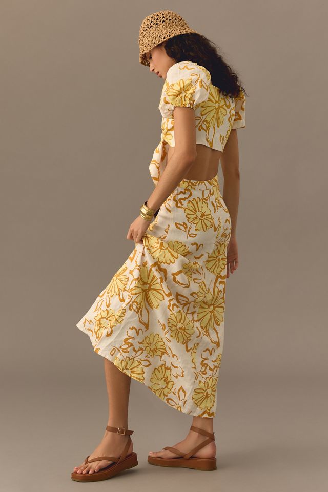 Faithfull Linen Joyas Midi Skirt #4