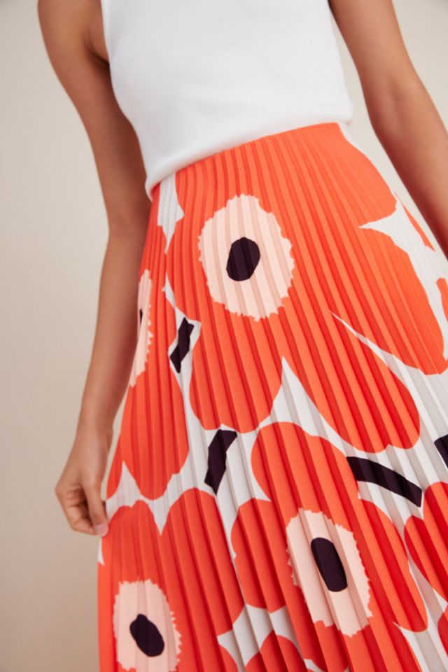 Marimekko Viserrys Pleated Midi Skirt #2