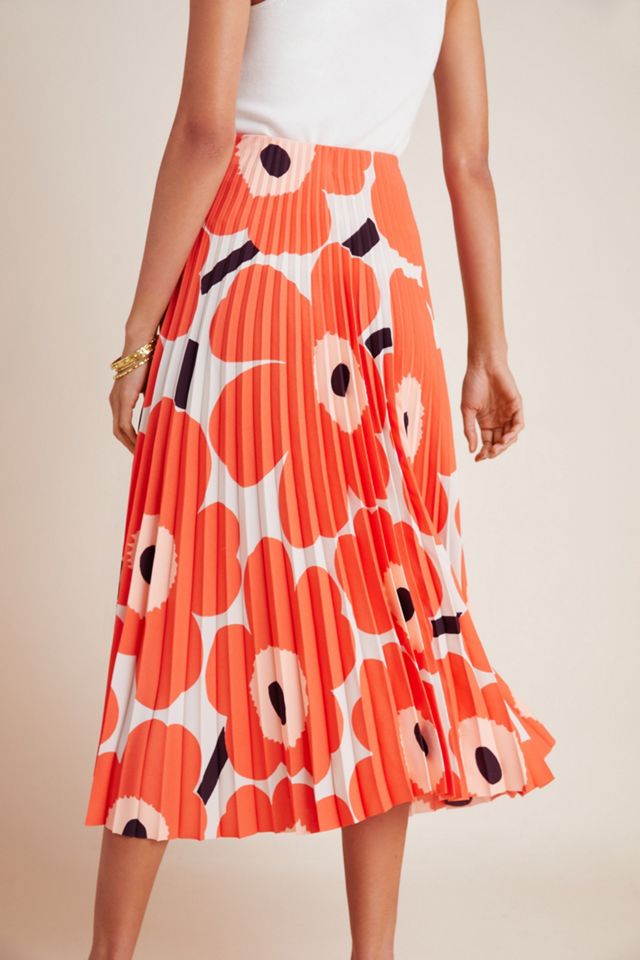 Marimekko Viserrys Pleated Midi Skirt #3