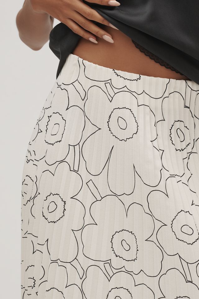 Marimekko Piiru Piirto Unikko Plissé Midi Skirt #2