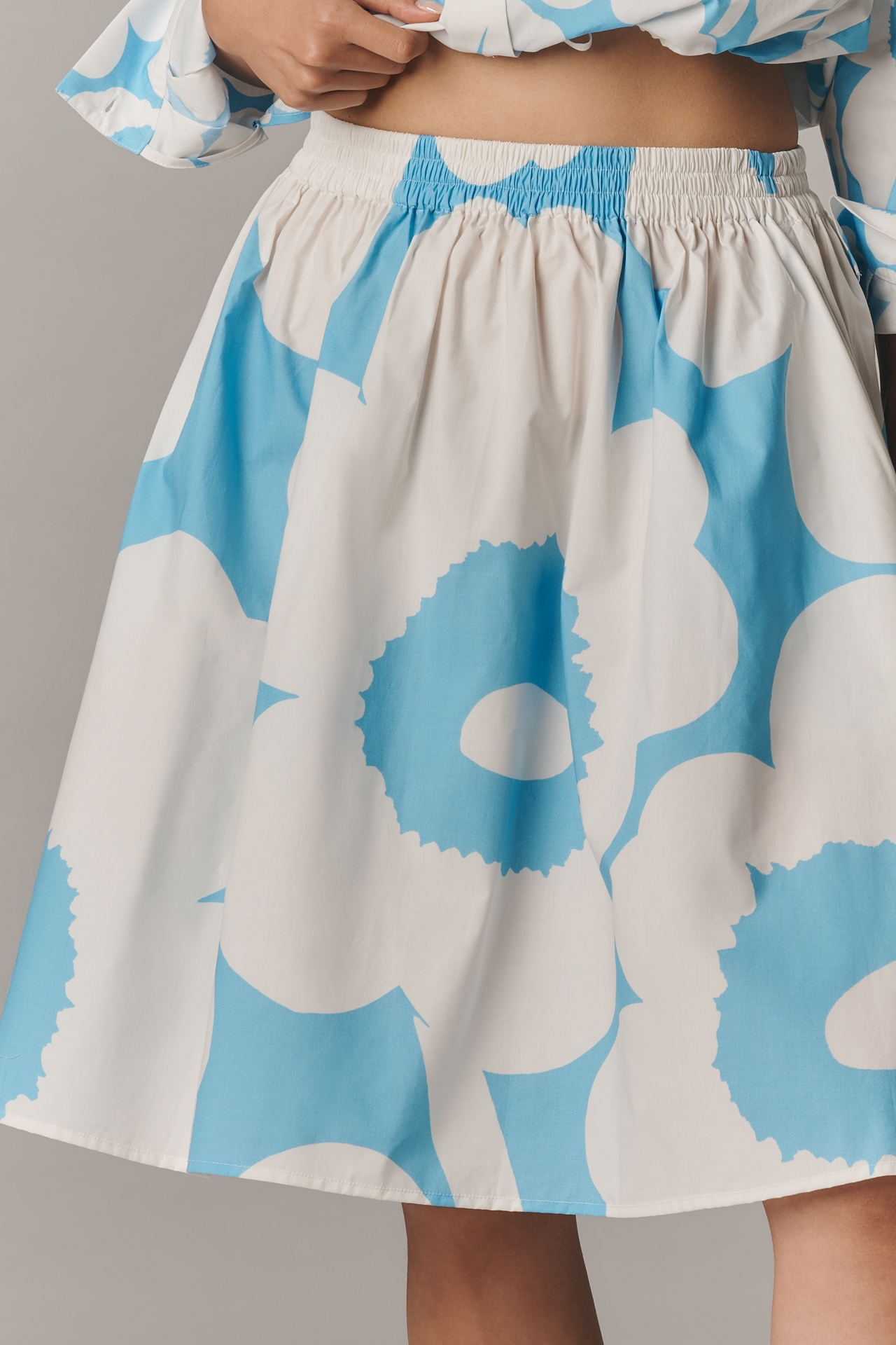 Marimekko Poiminnot Unikko A-Line Knee-Length Skirt
