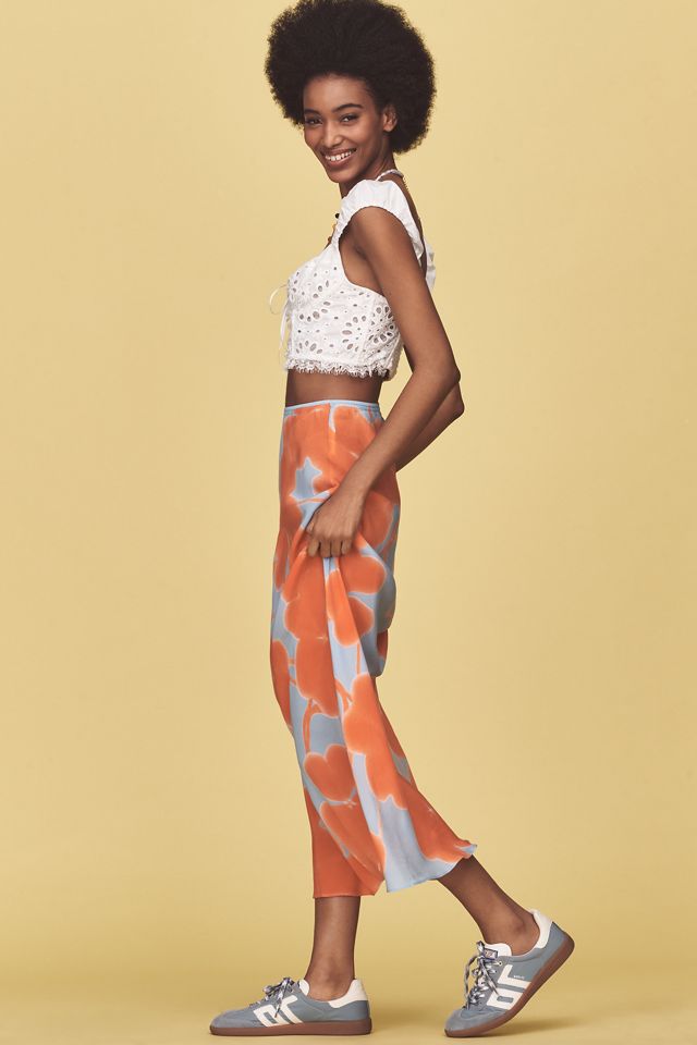 Marimekko Ekspressio Ketunleipä Floral Midi Skirt | Anthropologie