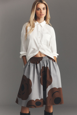 Marimekko Poiminnot Tumma A-line Knee-length Skirt In Multi