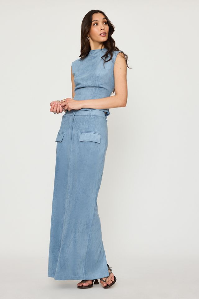 Jupe crayon maxi en faux-daim Odd Muse #3