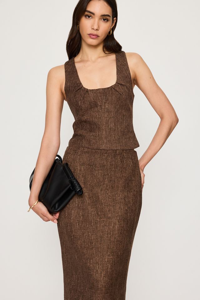 Odd Muse Tweed Midi Bleistiftrock #2