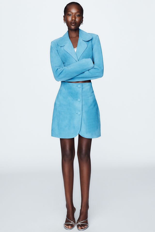 Maeve Suede Mini Skirt #2