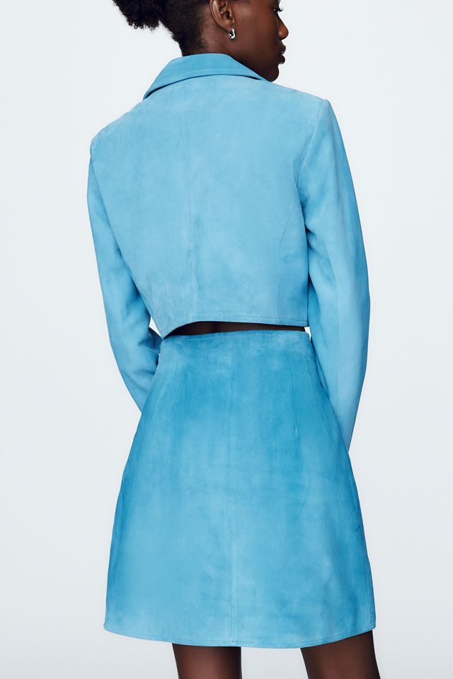 Maeve Suede Mini Skirt #3