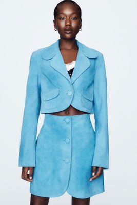 Maeve Suede Mini Skirt