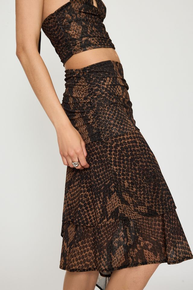 Feners Festa Asymmetric Midi Skirt #3