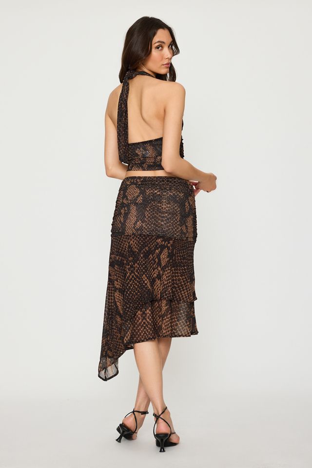 Feners Festa Asymmetric Midi Skirt #4