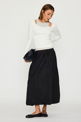By Anthropologie Midi Bubble Cargo Skirt
