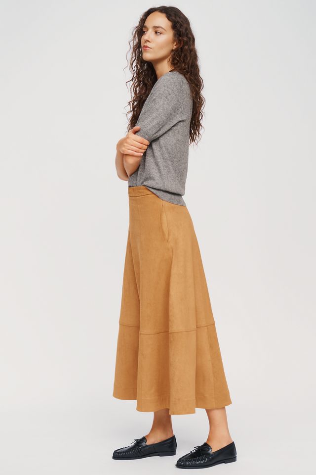 Favorite Daughter Aspen Faux Suede Midi Skirt #2