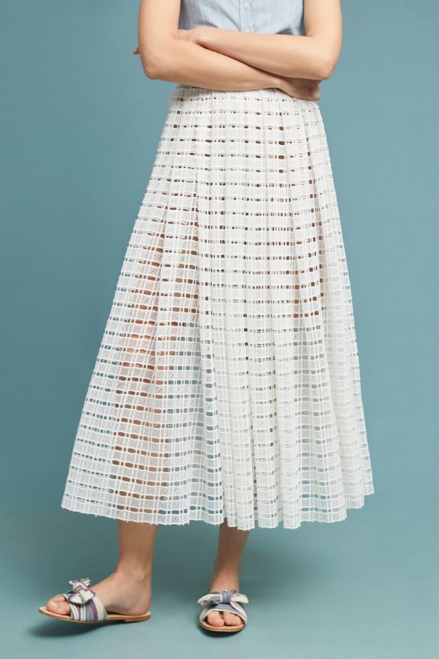 Tracy Reese Lace Midi Skirt #2