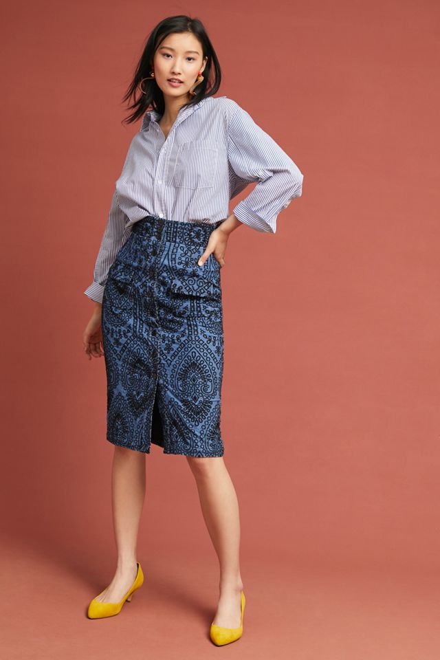 Eyelet Pencil Skirt #4
