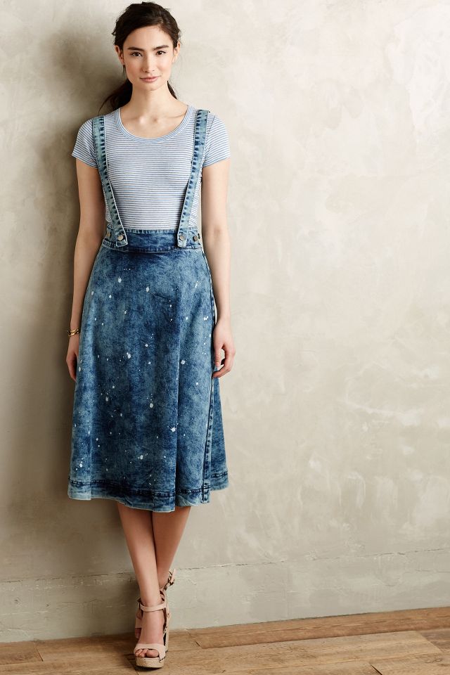 Denim overall 2024 skirt cover