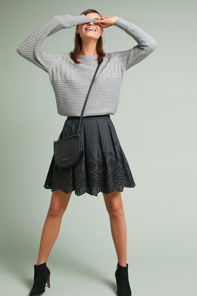 Eyelet Mini Skirt | Anthropologie