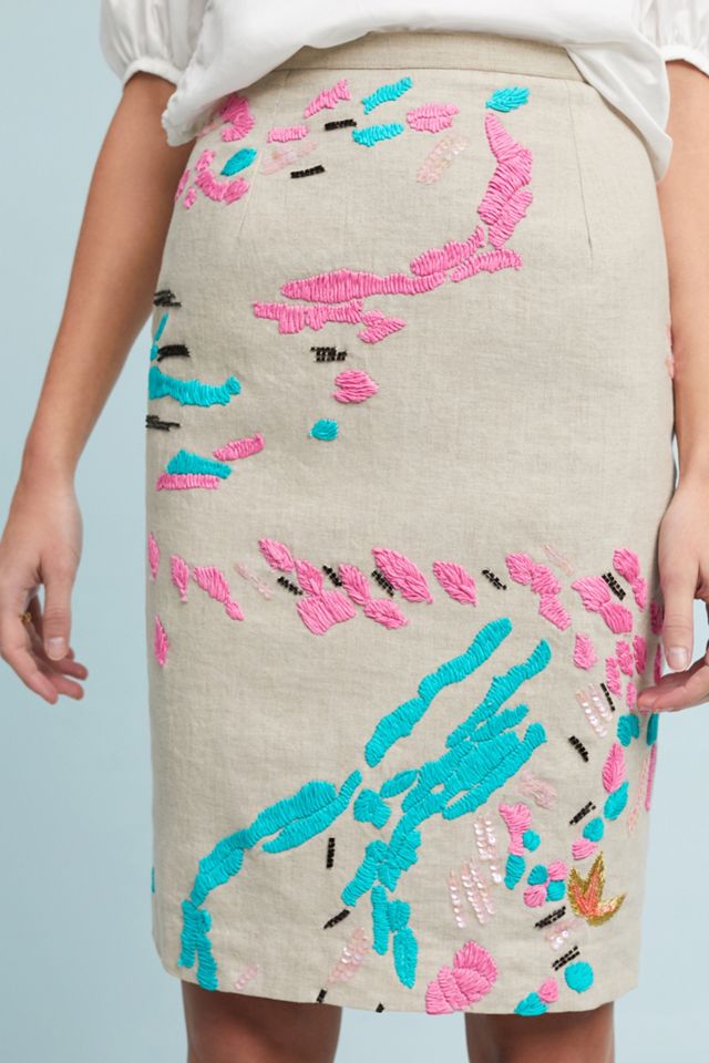 Albury Textured Pencil Skirt #2