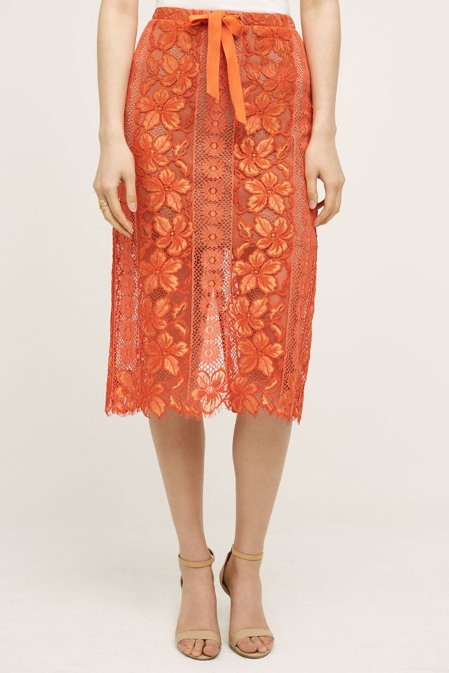 Mandarine Pencil Skirt #1
