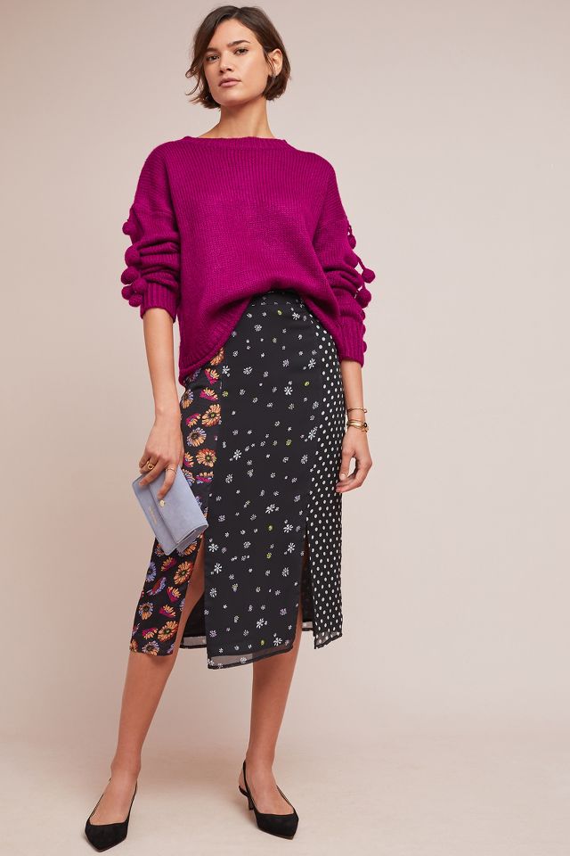 Roving Patchwork Skirt | Anthropologie