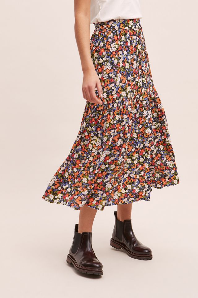 Kachel Marjani Floral-Print Midi Skirt #1