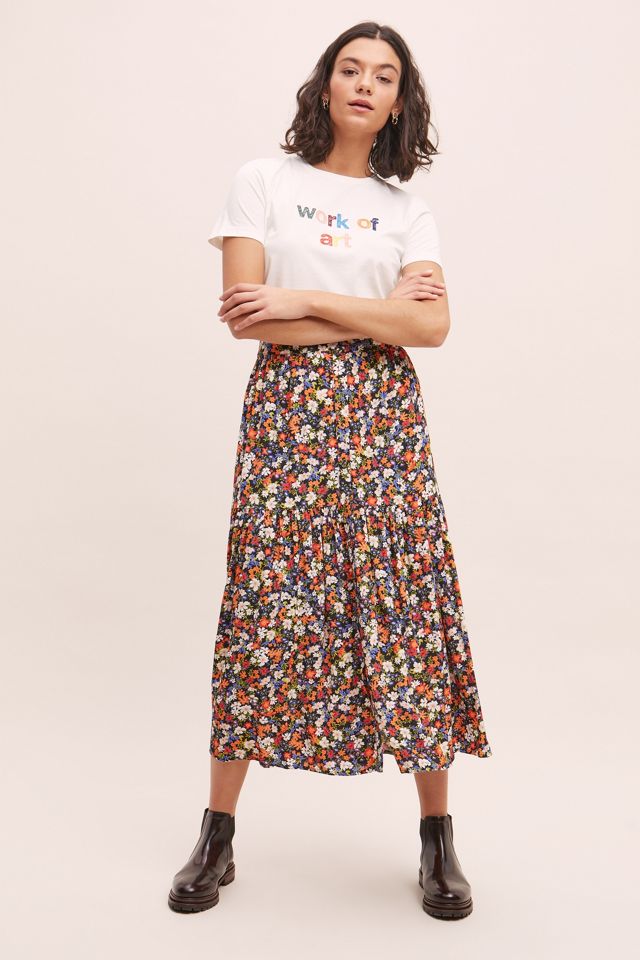 Kachel Marjani Floral-Print Midi Skirt #2