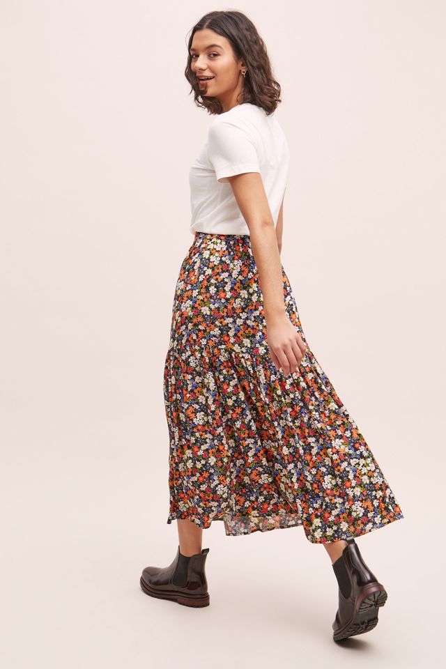 Kachel Marjani Floral-Print Midi Skirt #4