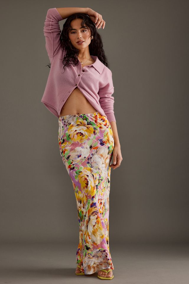 Floral Bias Slip Skirt: Effortlessly Flattering and Stylish