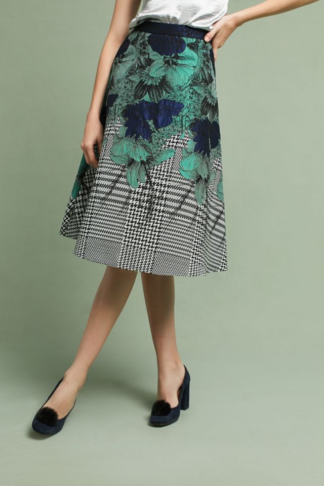 Floral Jacquard Skirt #3