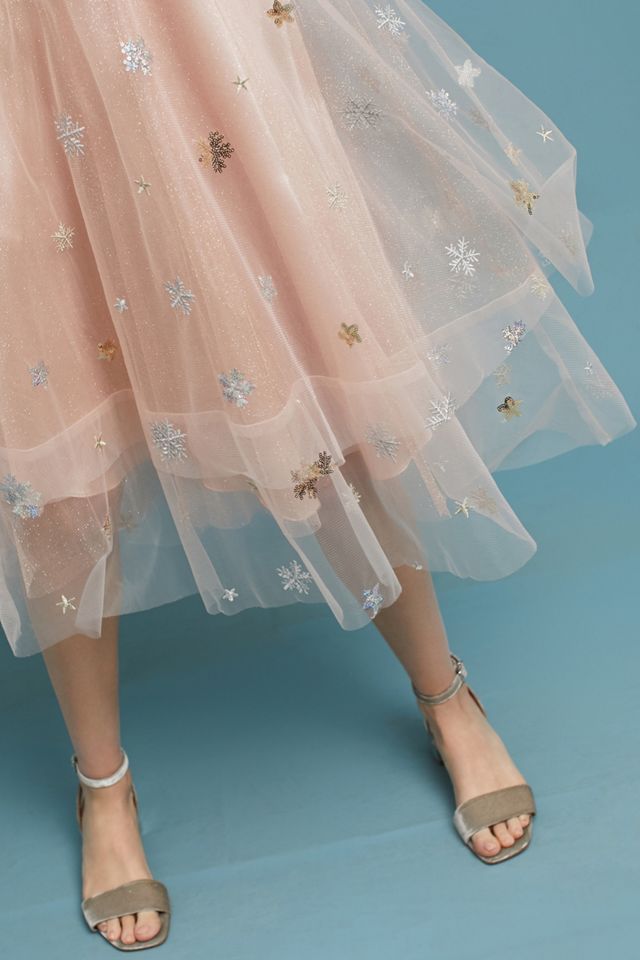 Metallic Snowflake Skirt #2
