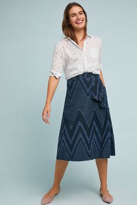 eva franco anthropologie skirt